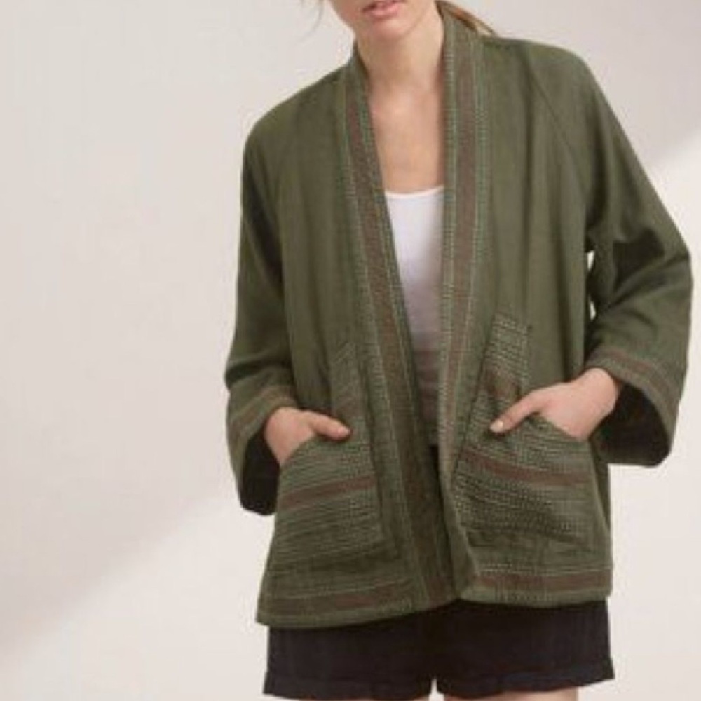 Golden by TNA Frazier Army Green Side Slit Jacket | Size XS